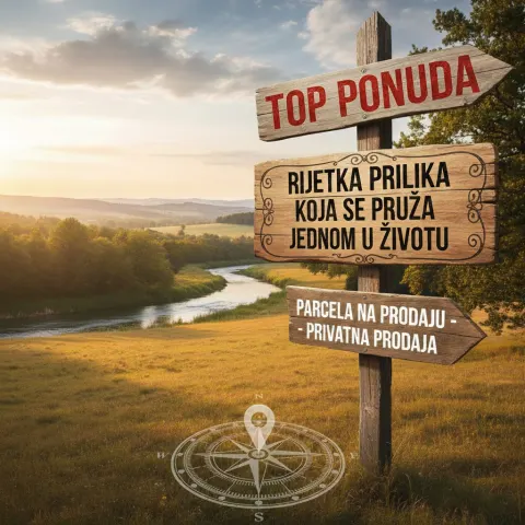 TOP PONUDA - Parcela sa 96m obale uz rijeku Bunicu