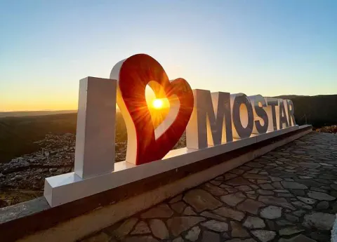 Parcela sa panoramskim pogledom na Mostar