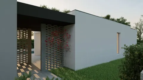 Parcela sa započetom gradnjom moderne vile sa bazenom i garažom 6