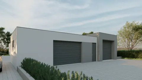 Parcela sa započetom gradnjom moderne vile sa bazenom i garažom 3